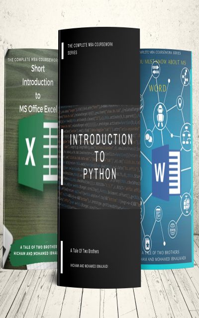 Short introduction to MS Excel & Tips you must know about Word & Python by Hicham and Mohamed Ibnalkadi